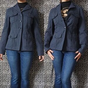 Marc by Marc Jacob's pinstripe military blazer